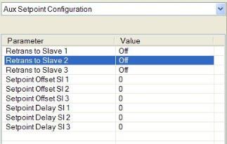 Aux Setpoint Configuration